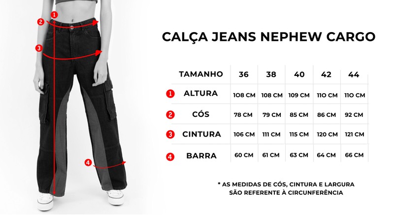 Calça Jeans Cargo Anticool By Nephew