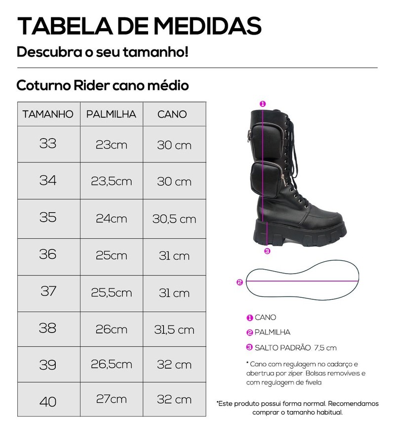 Coturno Rider c/ Bolsos Removíveis Cano Alto Combat Boots