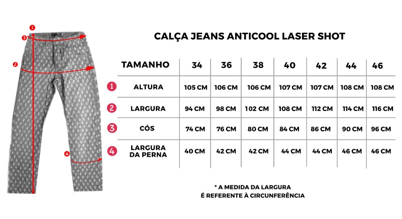 Calça Jeans Unissex Anticool by Nephew Laser Shot
