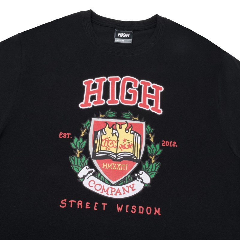 Camiseta High Tee University Preta 