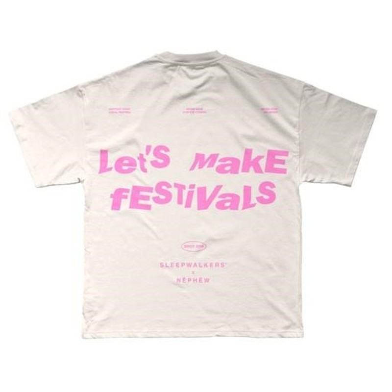Camiseta Let’s Make Festivals Off White