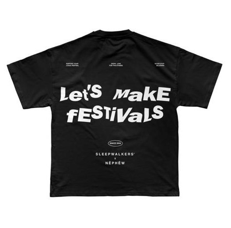 Camiseta Let’s Make Festivals Preta