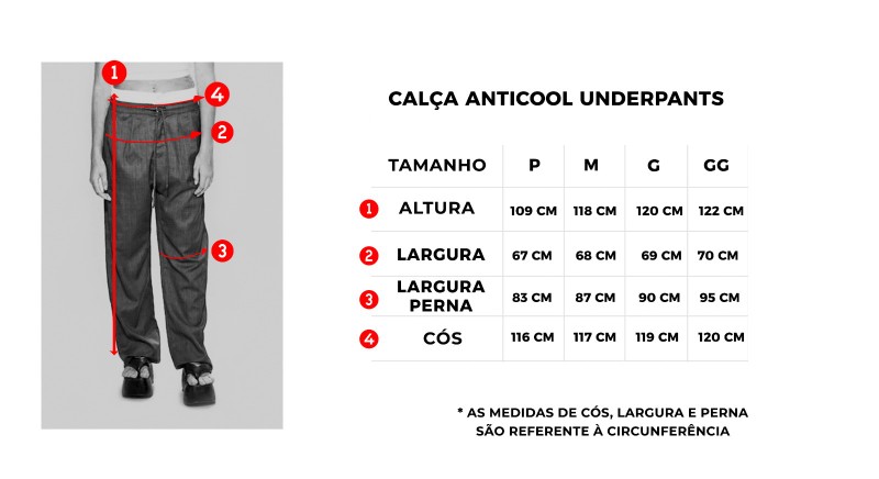 Calça Anticool Underpants Xadrez Cinza