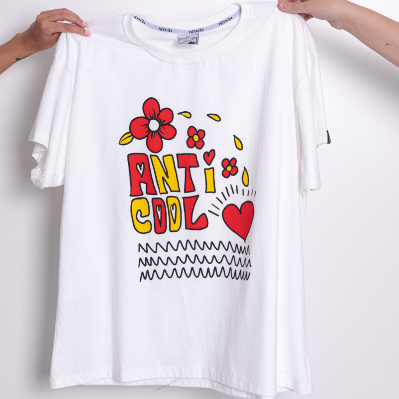 Camiseta Anticool Flower Off White 