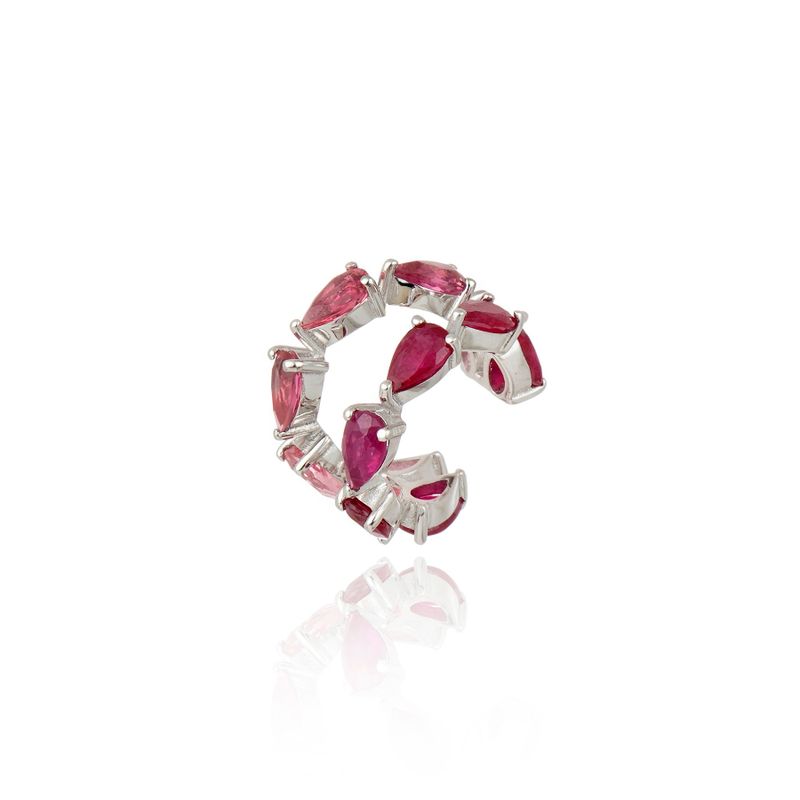 Earcuff Borboleta vermelha