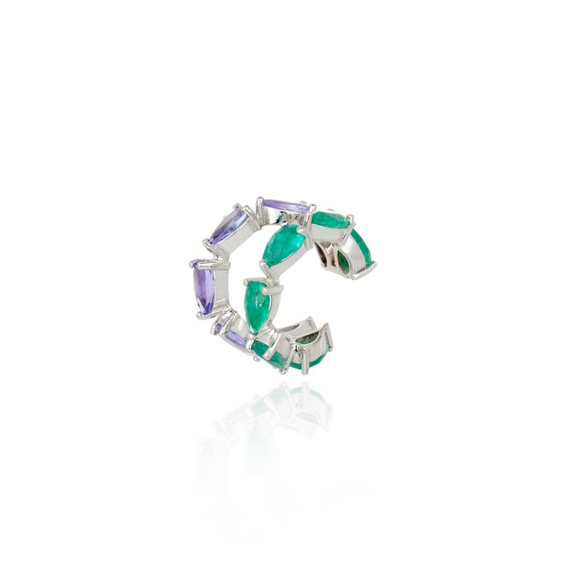 Earcuff Borboleta verde