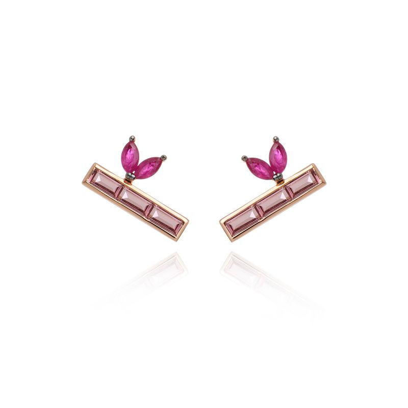 Brinco Libélula Rosa