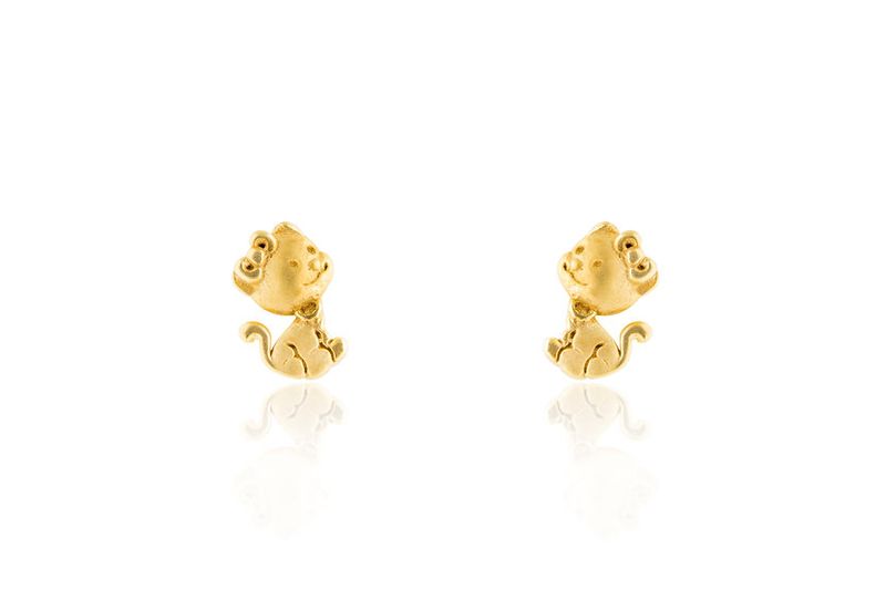 Brinco Infantil  Ouro Amarelo