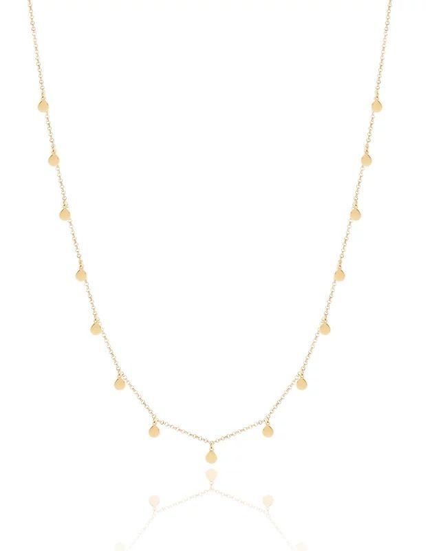 Colar Medalhas Pequenas Ouro Amarelo