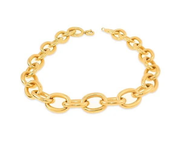 Colar Elos Ouro Amarelo 