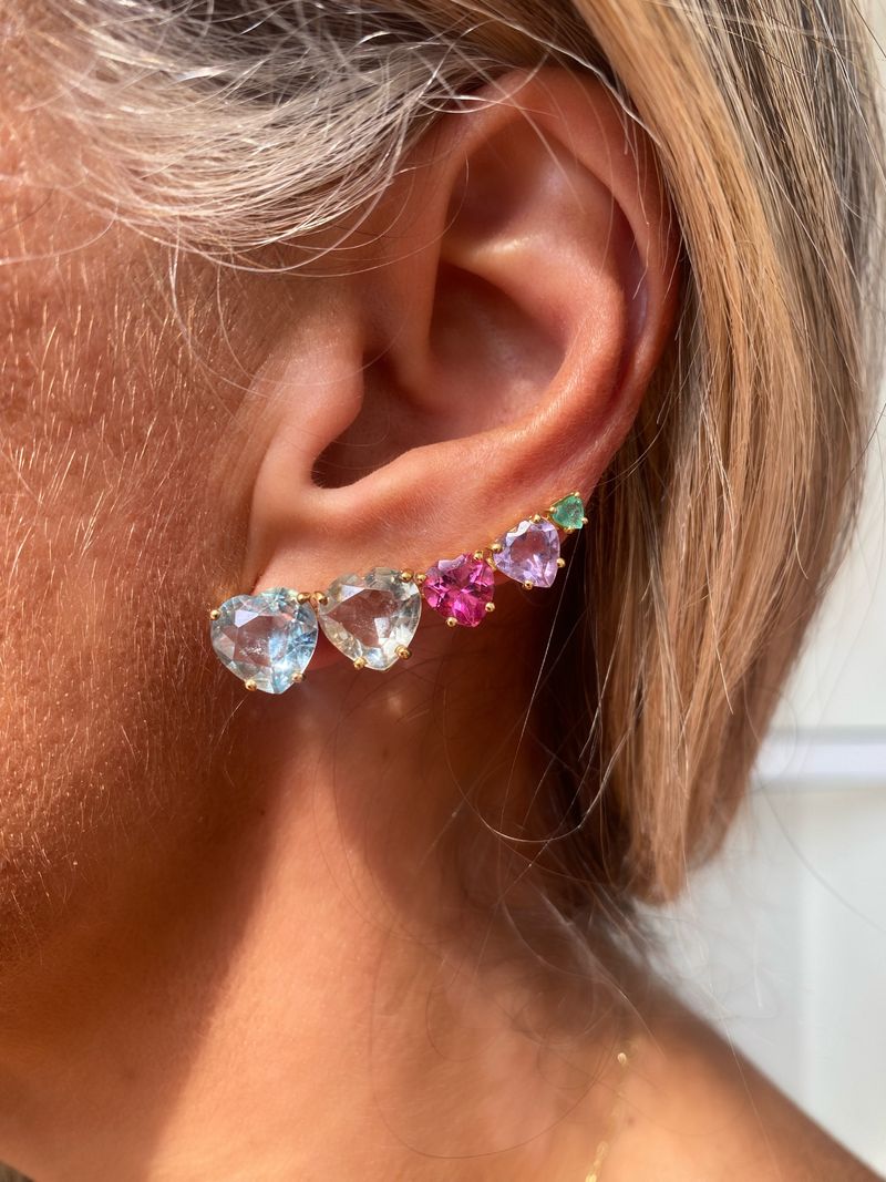 BRINCO EAR CUFF PEDRAS BRASILEIRAS