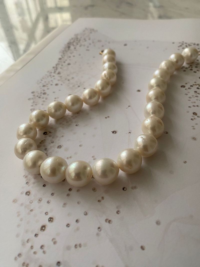 COLAR PÉROLA BARROCA 13MM OURO AMARELO 