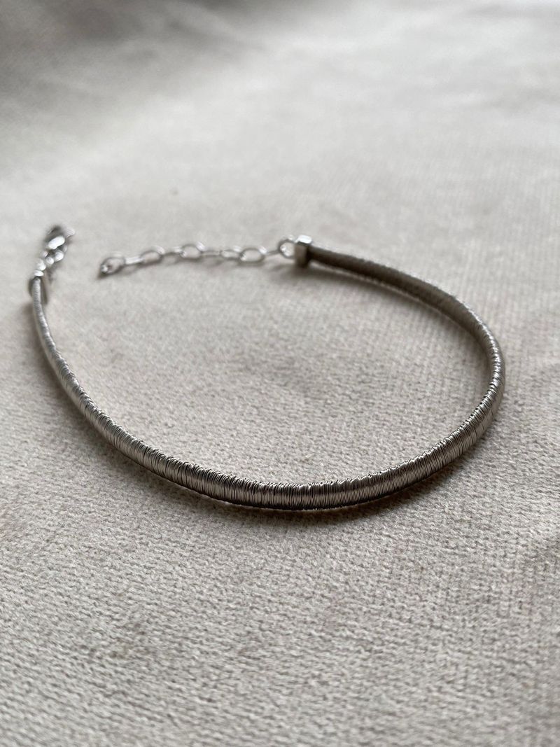 Pulseira Malha Ouro Branco