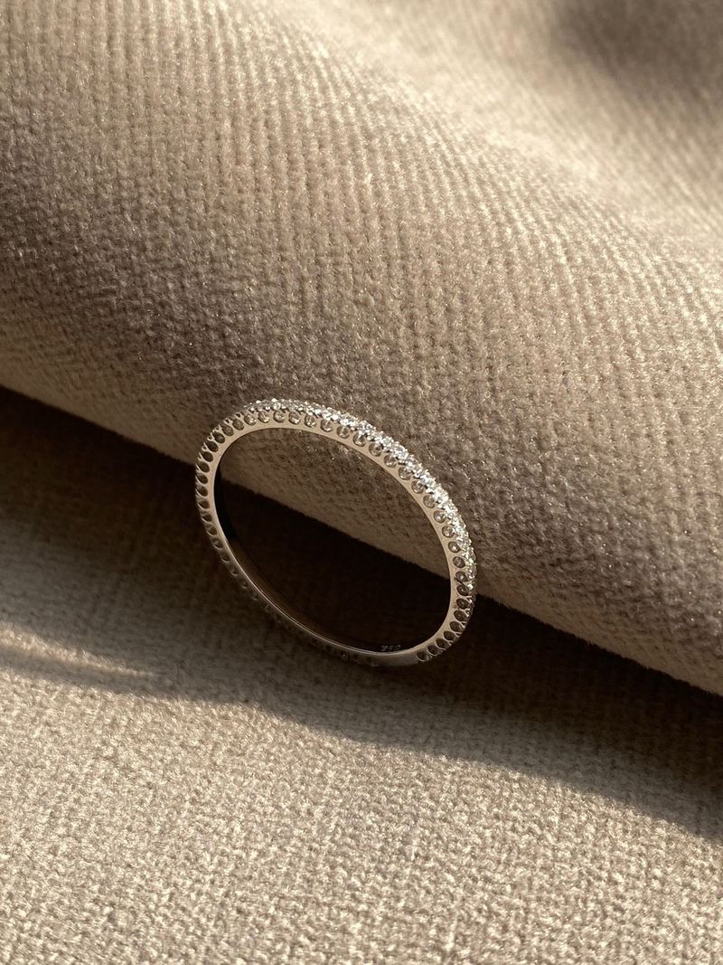 Aliança de Diamante Ouro Branco 