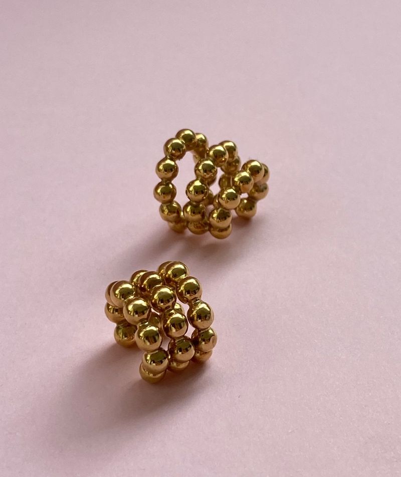 Piercing Bolinhas Ouro Amarelo 