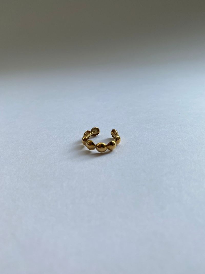 Piercing Meia Bola Ouro Amarelo