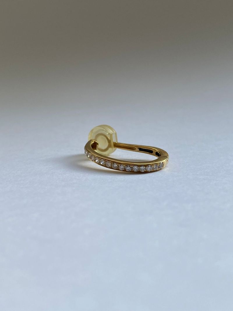 Piercing Diamantes Ouro Amarelo 