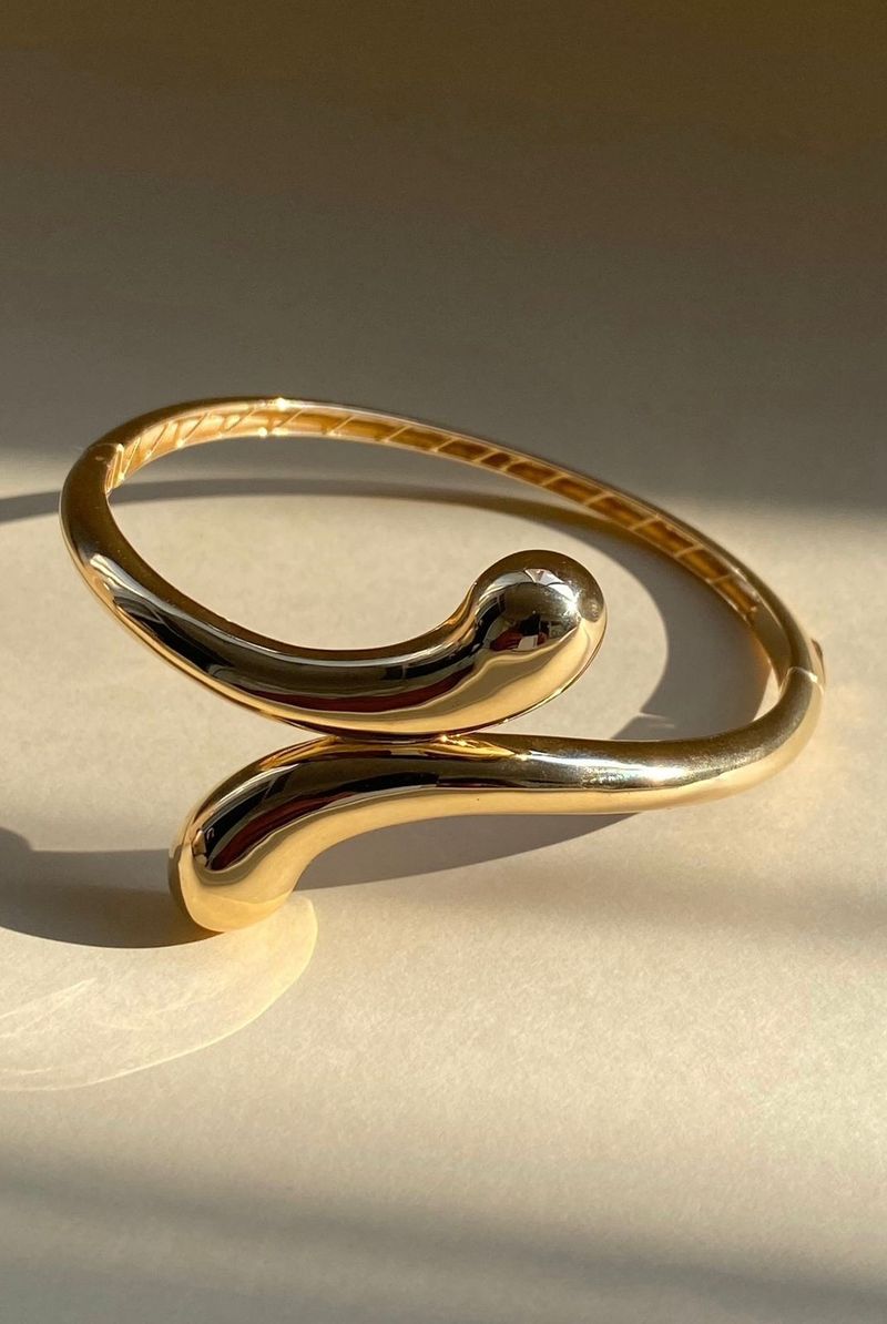 Bracelete Cobra Ouro Amarelo 