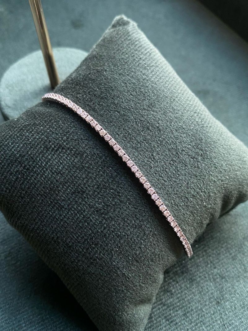 Pulseira Riviera Diamante Ouro Branco