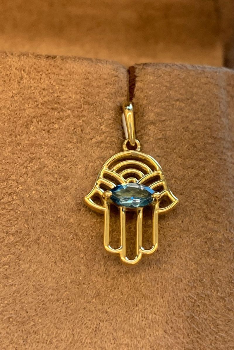 Pingente Mão de Fátima Ouro Amarelo