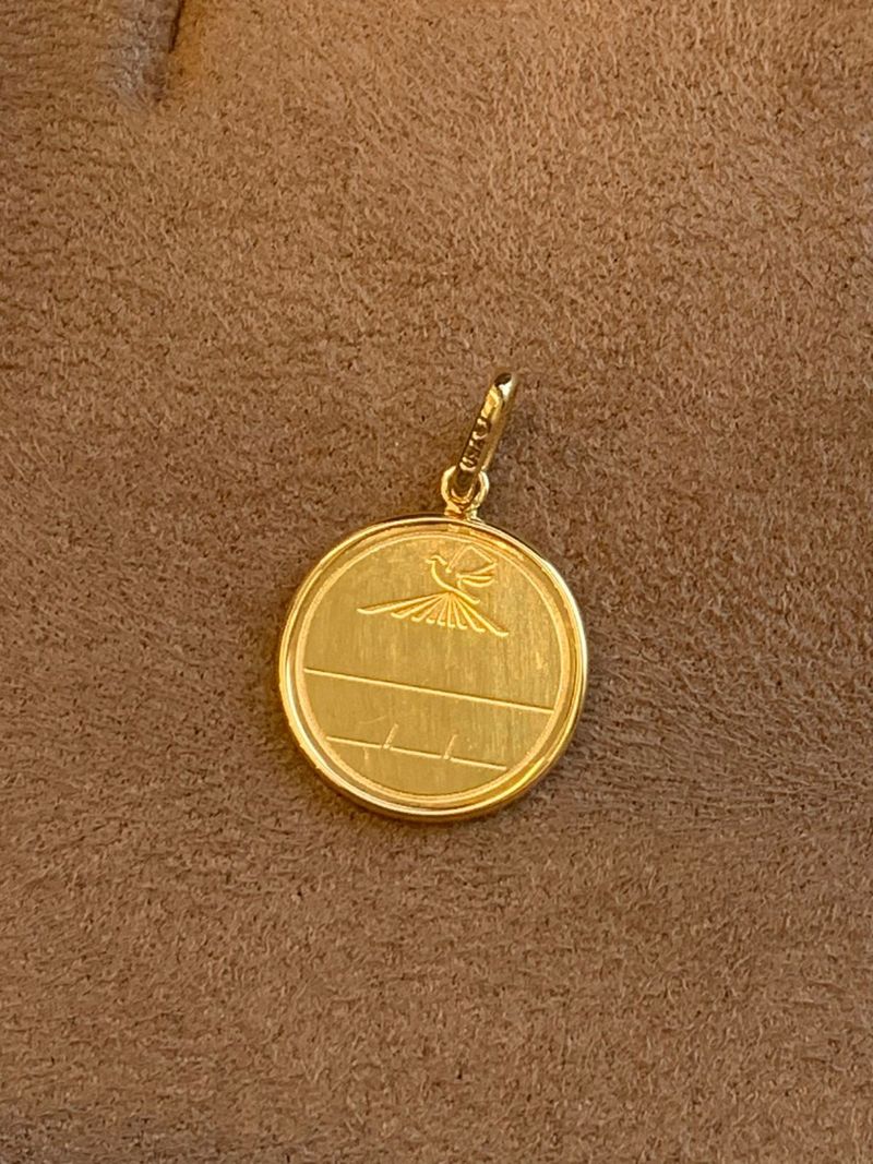 Pingente Eucaristia Ouro Amarelo