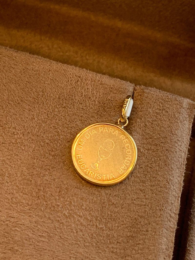 Pingente Eucaristia Ouro Amarelo