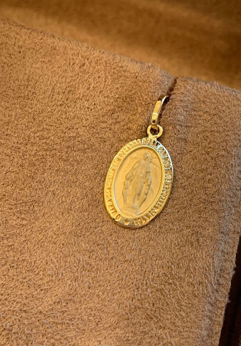 Pingente Nossa Senhora das Graças Ouro Amarelo
