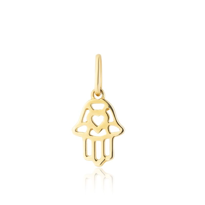 Pingente Mão de Fátima Ouro Amarelo
