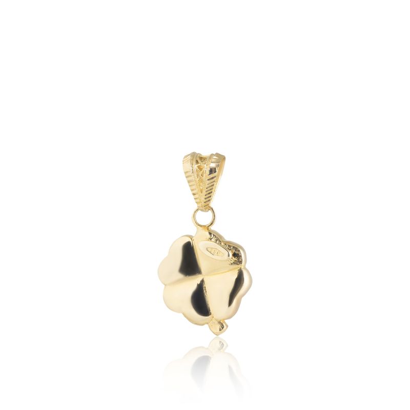 Pingente Trevo Ouro Amarelo