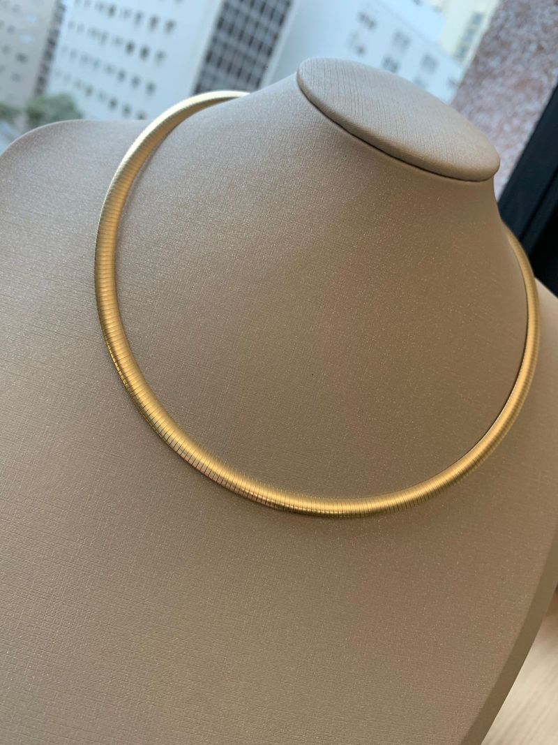 Colar Ômega Ouro Amarelo