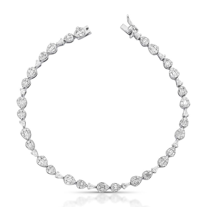 Pulseira Riviera Diamante Ouro Branco