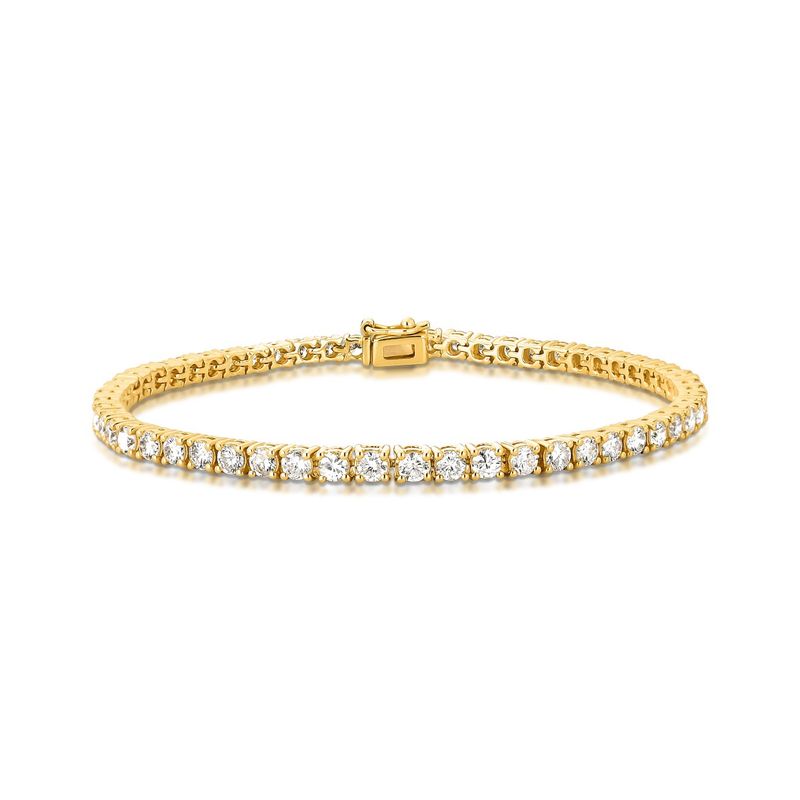 Pulseira Riviera Diamante Ouro Amarelo
