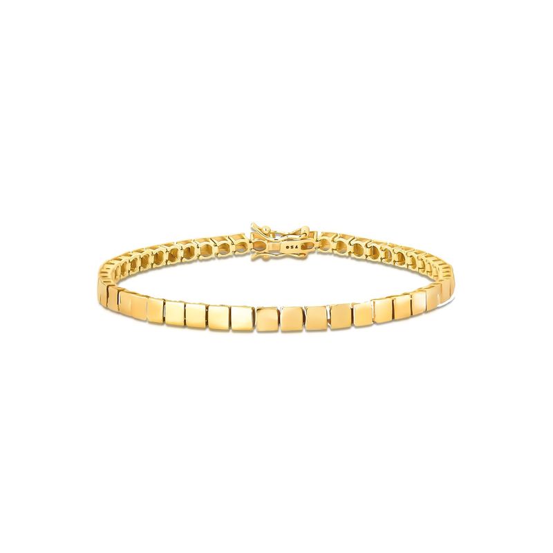 Pulseira Quadradinhos Ouro Amarelo