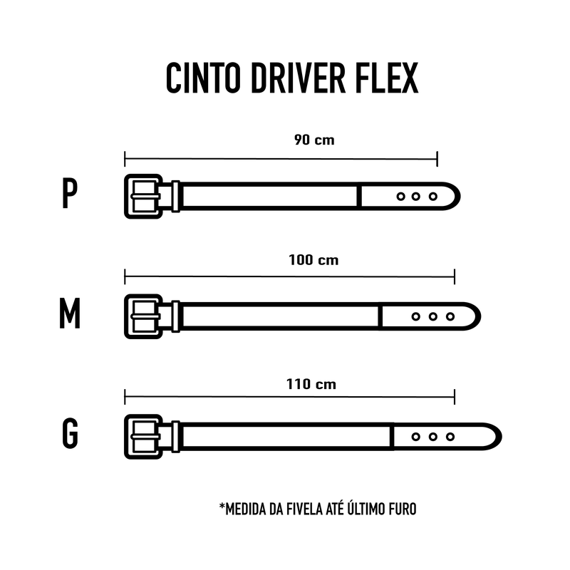 Cinto Driver Flex - Preto