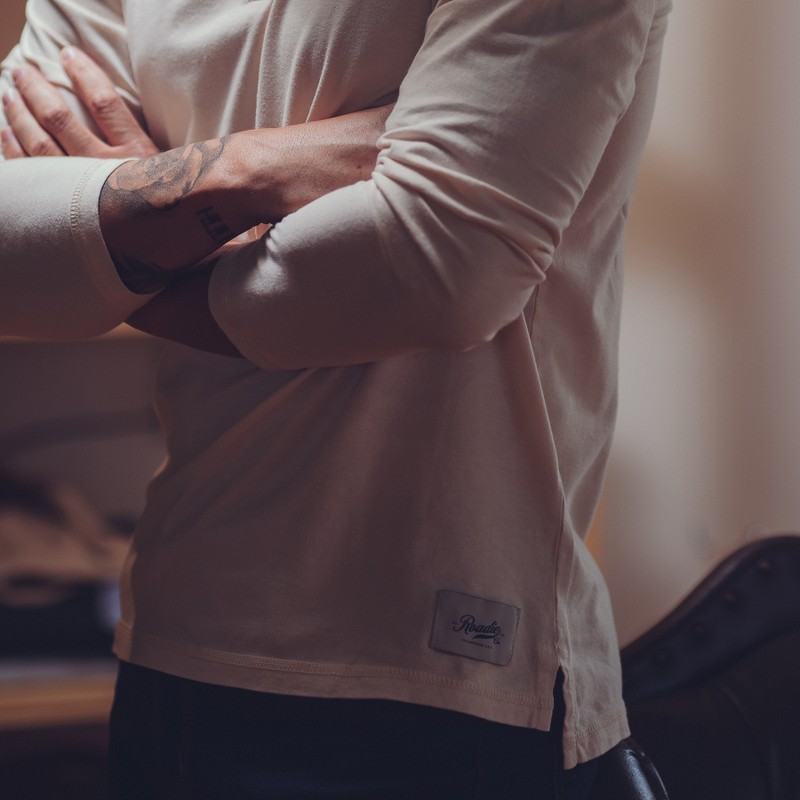 Camiseta Henley Roadie - Off White