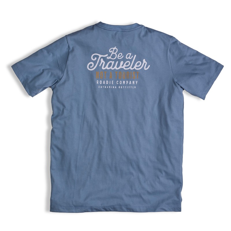T-shirt Traveler - Azul