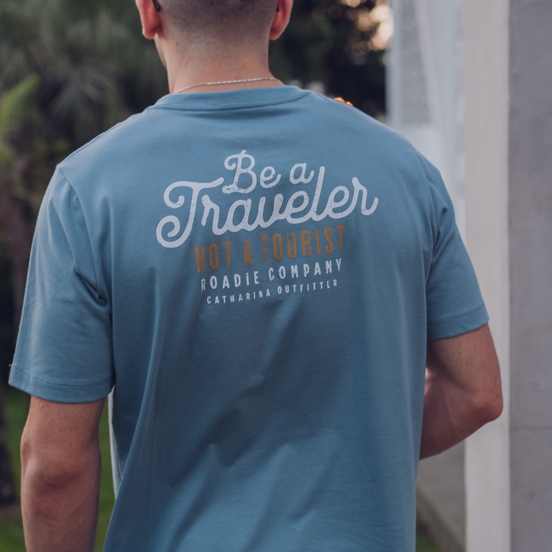 T-shirt Traveler - Azul