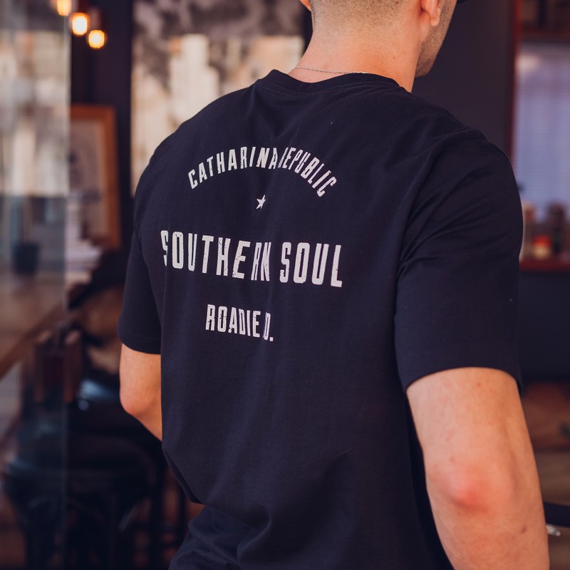 T-shirt Southern Soul - Preta