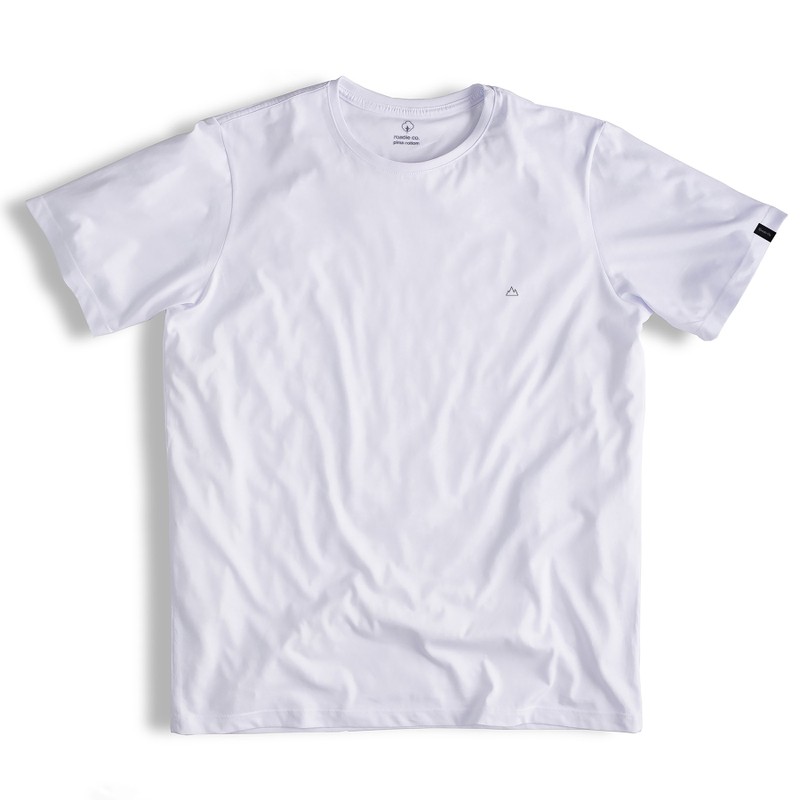 T-shirt  Pima  Three Mountains - Branca