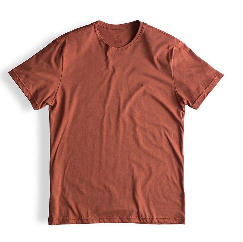 T-shirt  Pima  Mantikeira - Terracota