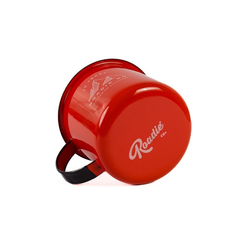 Caneca esmaltada 10 years. - Orange