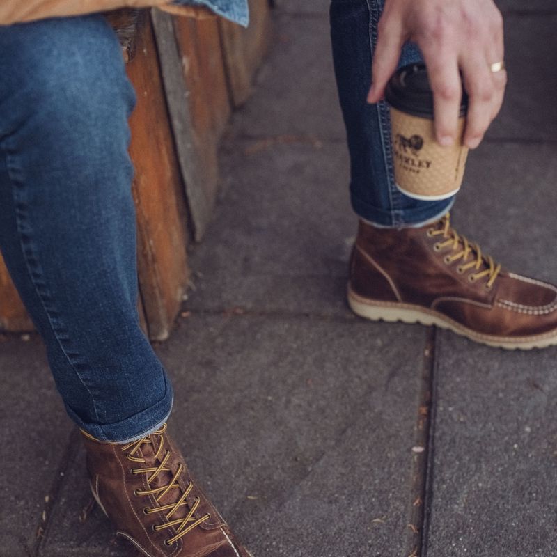 Bota Couro Moc Toe Roadie
