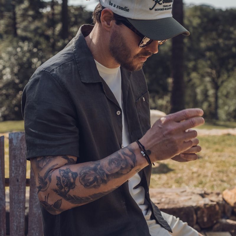 Camisa  Linho  Flow  Camp Collar