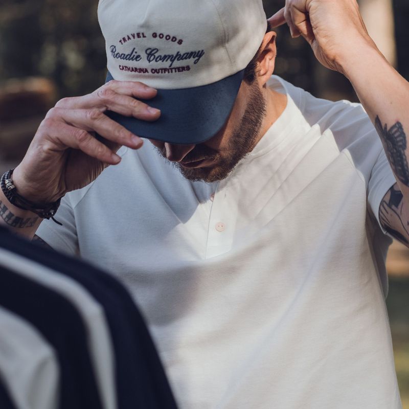 T-shirt Henley M.Curta - Off White