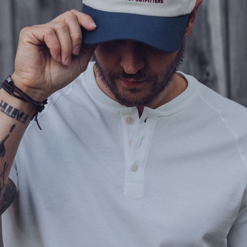T-shirt Henley M.Curta - Off White
