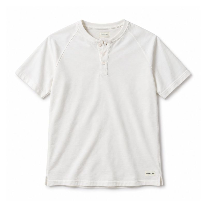 T-shirt Henley M.Curta - Off White