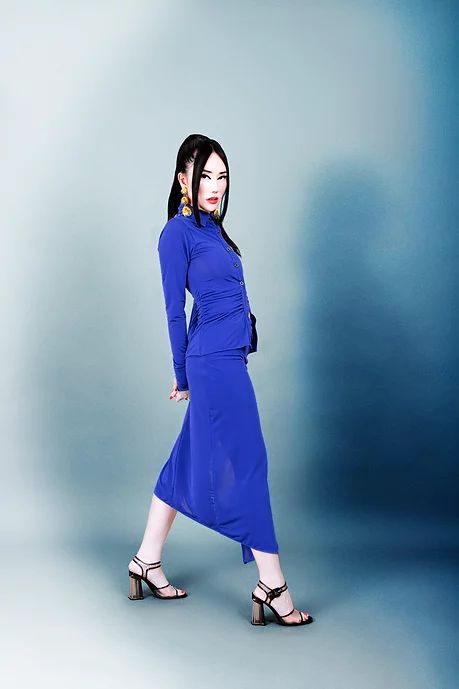 SAIA MIDI JERSEY 'SONIA'