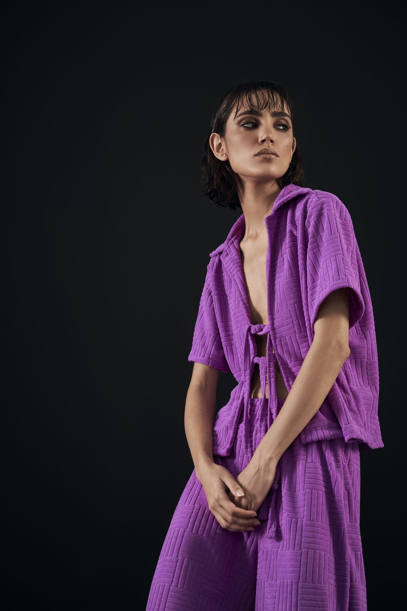 Blusa Towel Violet