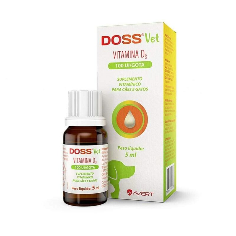 Doss Vet Suplemento Vitamínico Cães e Gatos Avert 5ml
