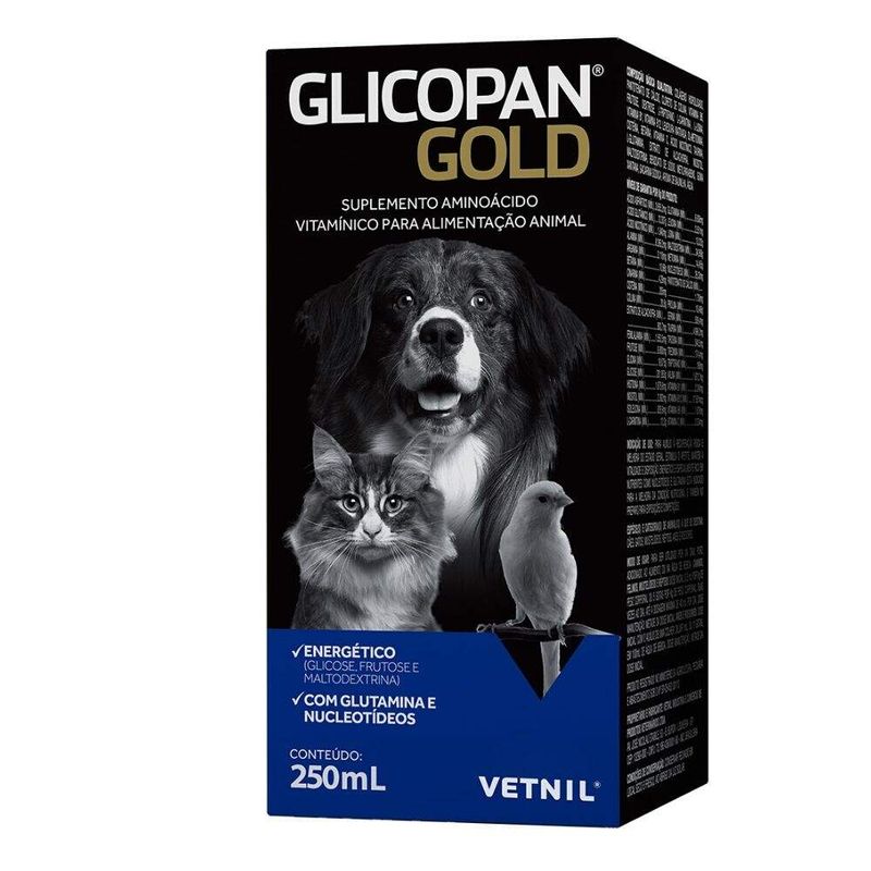 Glicopan Gold Suplemento Vetnil 250ml